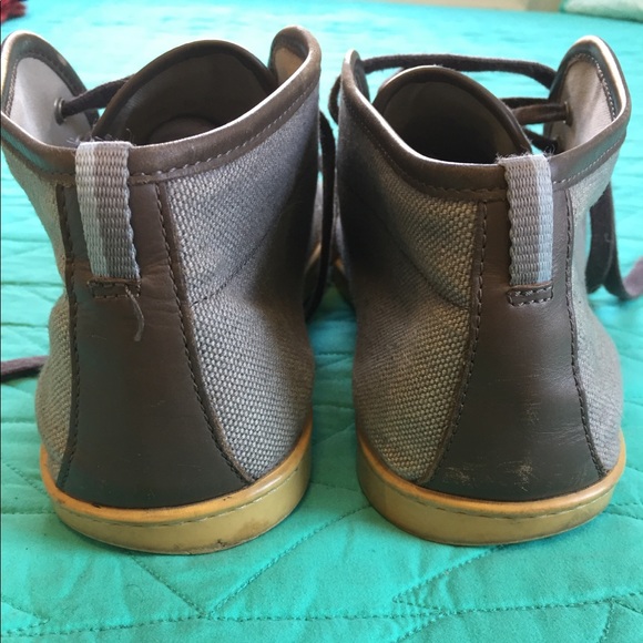 Salvatore Ferragamo lace-up gray canvas shoes - Picture 4 of 6